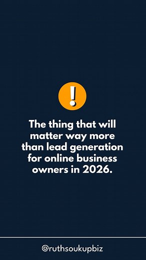 YOU NEED TO HEAR THIS 👇 Everyone’s still obsessing over lead generation. “How do I get more traffic?” “How do I grow my list faster?” “How do I find more buyers?” But here’s the uncomfortable truth: in 2026, more leads won’t save your business. Because if the systems behind those leads are broken— if your offers don’t build belief, if your nurture doesn’t create trust, if your sales process feels automated instead of authentic— all those new leads just leak right back out. You don’t need more l