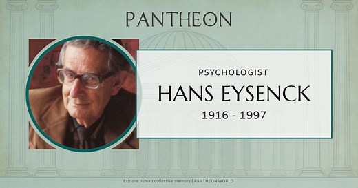 Hans Eysenck Biography | Pantheon