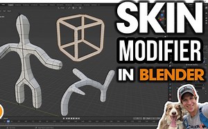 iBlender中文版插件 蒙皮修改器 SKIN MODIFIER Blender 插件 教程