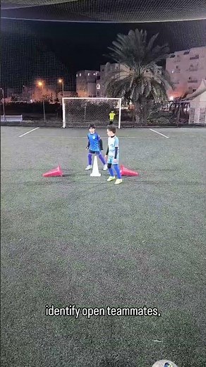 Youth scanning receiving passing and finishing drill #football #soccer #futbol #practice #u10 #u8