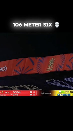 TIM DAVID 106M MONSTER SIX! 🚀🤯 | RCB vs CSK​POV: You just hit the longest six of the season rcbvscsk