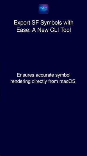 Export SF Symbols with Ease: A New CLI Tool