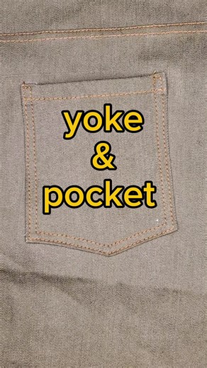 Easy Jeans Back Yoke & Pocket Tutorial