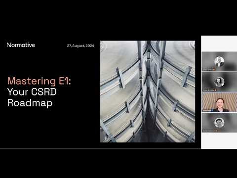 Mastering E1: Your CSRD Roadmap