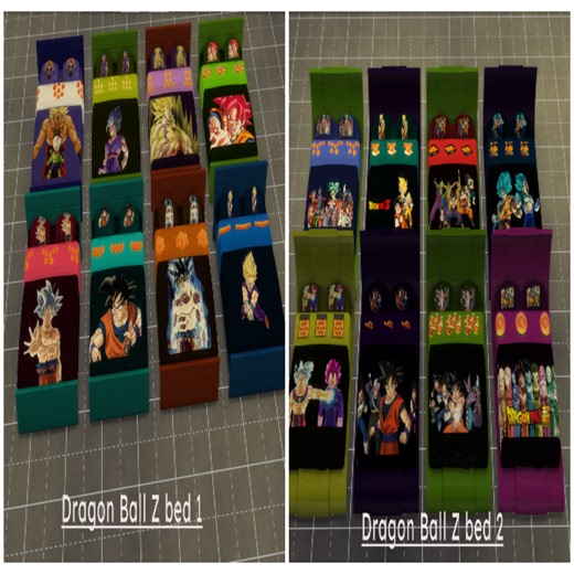 Dragon Ball Z bed by SimmerMods