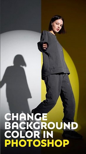 How to Change Background Color in Photoshop | Quick & Easy Tutorial #designtutorial #ytshorts