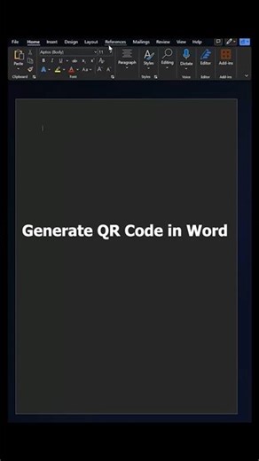 How to Generate QR Code in MS Word #msword #msoffice #tricks #shortcutkeys #tutorials #qrcode