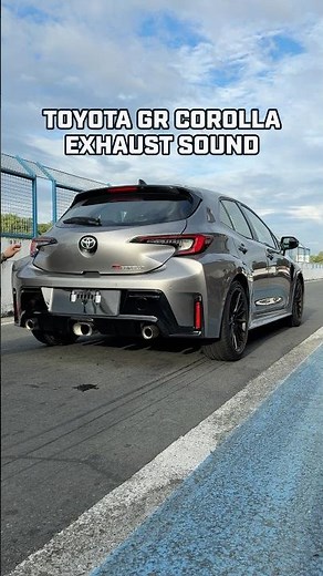 Here's what the Toyota GR Corolla's exhaust sounds like. #topgearph #cars #toyota