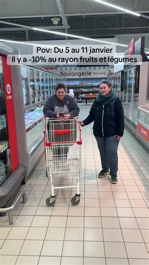 Bonne nouvelle dans votre Super U d’Alençon 🥕🍎 Du 5 au 11 janvier, profitez de 10 % reversés sur votre Carte U dès 5 € d’achats dans le rayon Fruits & Légumes 🌱 #Promo #trend #humour #pov #pourtoi