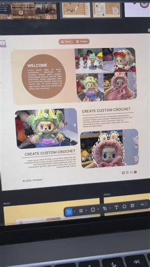 Work in progress 🔥 Working on a new project website development 😊 Website Commision for Ms. C for custom crochet business #website #commission #labubu #webdevelopment #webdesign #freelance @isha