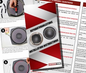 Infinity Reference 61 MK II Lautsprecher Sicken Reparatur Set - 4 Stück Sicken Für Tieftöner