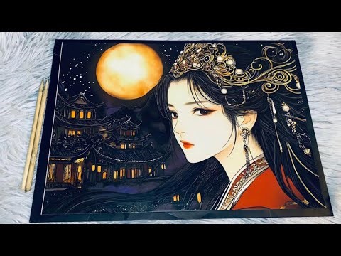 Relaxing Scratch Art Reveal ASMR🌸|Satisfying Scratching Sound✨|No Talking #asmr #adultscratching