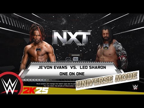 WWE 2K25 Universe #nxt - Je'von Evans VS Leo Sharon