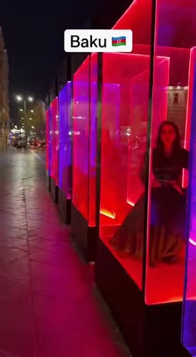 Is this an art exhibit or just a normal Tuesday night in Baku? So captivating!