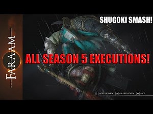 [For Honor] All new SEASON 5 Finishers!