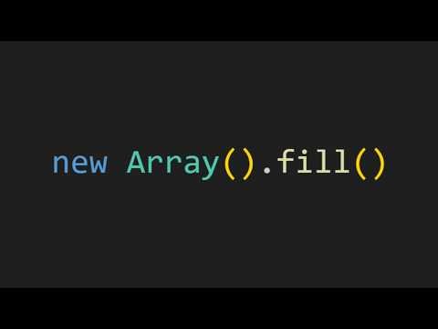 Array.fill() In JS