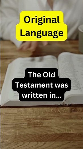 "The Bible Original Language"