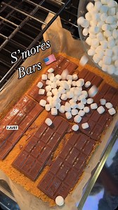 💥S’mores 💥 The perfect treat to take along to watch the fireworks! 💥 All the yumminess of S’mores and no fire needed! So easy and you can even make today and enjoy tomorrow. 💥INGREDIENTS 2 cups graham cracker crumbs 1/2 cup melted butter plus 2 tbsp 6 large milk chocolate bars 4 cups mini marshmallows Festive sprinkles 💥INSTRUCTIONS Preheat oven to 350F. Line a 9×13 pan with parchment and spray with non-stick cooking spray. Mix the graham cracker crumbs and melted butter together until mois