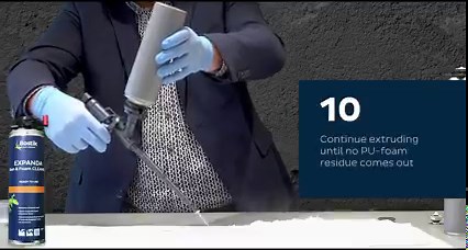 HOW TO CLEAN A PU-FOAM GUN with Bostik Expanda Gun & Foam Cleaner​ ​ •Remove uncured foam​ •Clean Expanda Foam Dispenser Guns​ •Clean aerosol valves, and spray nozzles of Expanda Foam aerosol cans.​ ​ Click here to learn more:​ https://www.bostik.com/newzealand/en_NZ/trade-solutions/pu-expanding-foam/ | BOSTIK | Facebook