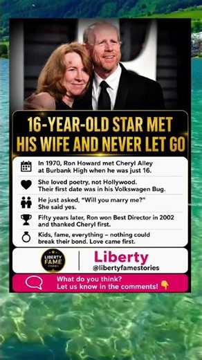 😱Ron Howard's Incredible 50-Year Love Story ❤️ | The Girl He Met at 16 Never Left His Side#viral