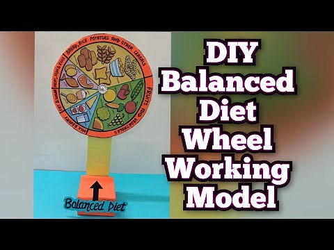 DIY Balanced Diet Wheel Working Model/ How to make Balanced Diet Model/Science Project