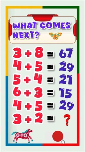 Can you find the pattern and solve the last one? 🧠