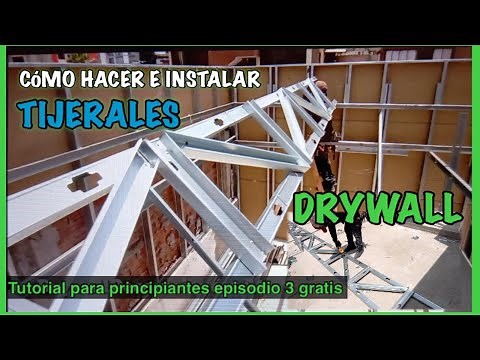 HOW TO MAKE AND INSTALL DRYWALL ROOF TRUSHES STEP BY STEP FOR BEGINNERS, EPISODE 3!