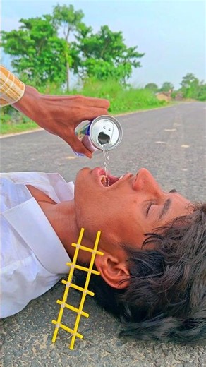 Mini Human vs Giant Energy Drink Challenge 😱⚡ Creative Videography #Shorts #videography #photography
