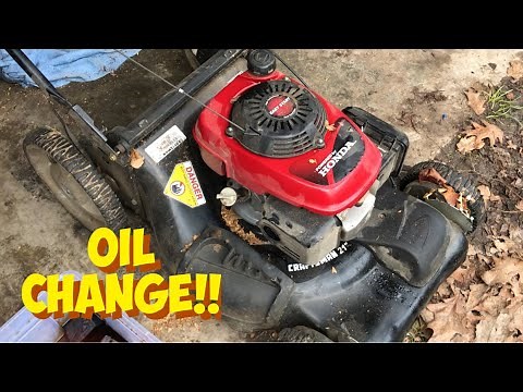 Craftsman push mower oil change