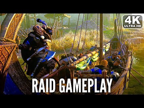 ASSASSIN'S CREED VALHALLA Viking Raid Gameplay (4K 60FPS)