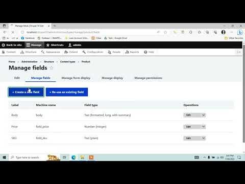 Drupal 10 Create Reference Content Type Field