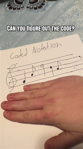 I’ll pick my favorite comments and make their username into a song using coded notation 🎼 #musicnerd #puzzle #code #musicians #musictheory