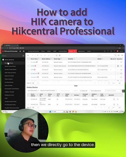 how to add camera to hikcentral professional