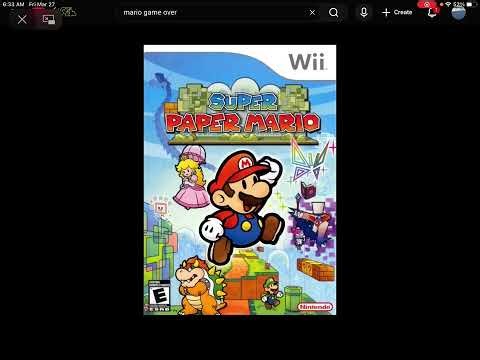Paper Mario Sticker Star Game over theme