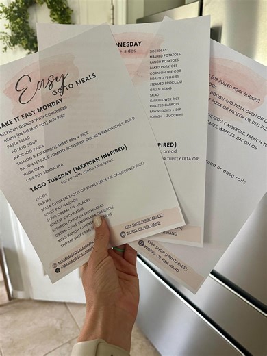 Monthly Meal Plan Made Easy | Thematic Monthly Meals | Editable Meal Plan | Go to Recipes for Busy Mom - Etsy