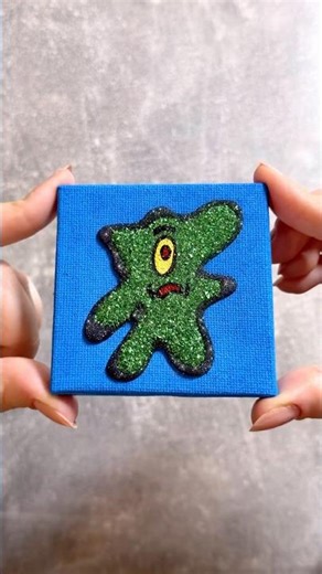 Hot Glue Plankton Art
