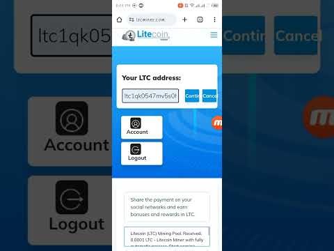 How to withdraw free litecoin from free ltc mining site😁😌