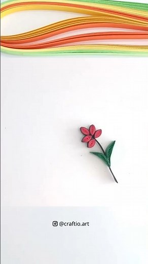 Simple Paper Quilling Flower 🌸 | Easy Craft