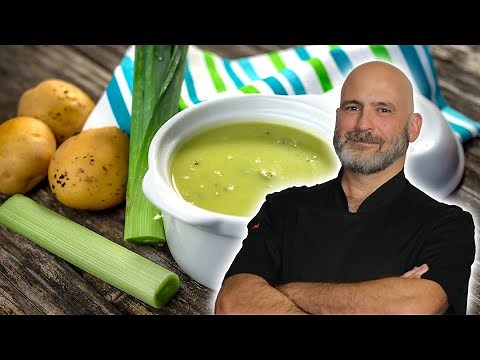 Soupe aux poireaux et aux pommes de terre - Potage parmentier très facile à réaliser