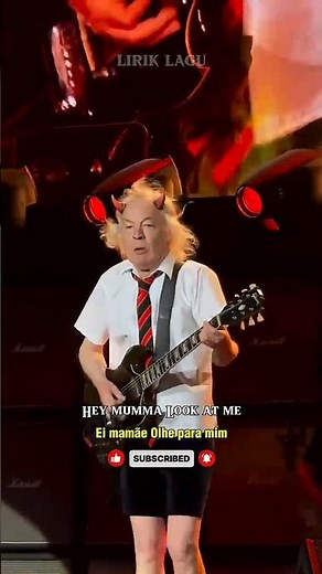 AC/DC ANGUS YOUNG || HIGHWAY TO HELL #feedshorts #acdc #highwaytohell #lyrics