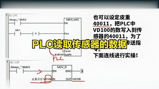 PLC读取传感器的数据