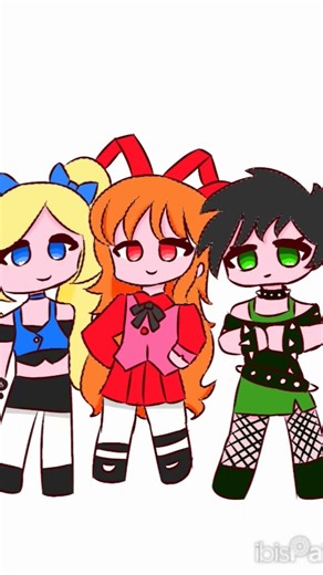 the powerpunk girls #ibispaintx #digital art #fanart #powerpunk girls