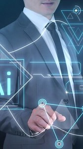 Launching the work of artificial intelligence through a virtual panel.