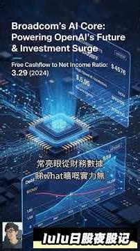 💰AVGO：AI基石博通！数码转型掘金机会 #AVGO #博通 #lulu日股夜股记 @trade247s