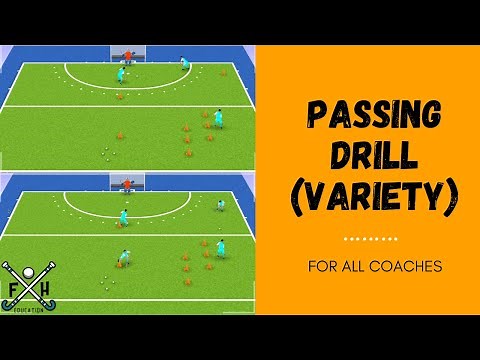 FIELD HOCKEY PASSING DRILL (VARIETY) for all COACHES