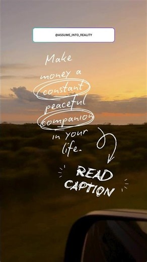 Make money a constant peaceful companion in your life.