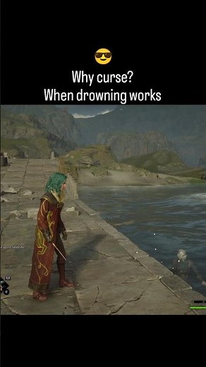 Avada Kedavra? Or a simple push? #HogwartsLegacy #Gaming #Shorts #ps5