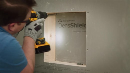 DensShield 1/2 in. x 32.4 in. x 60 in. Tile Backer 008590