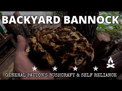 HOW TO MAKE OFF GRID BACKYARD BANNOCK #offgrid #diy