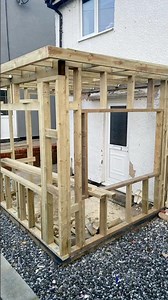 Timber porch build. Progress so far